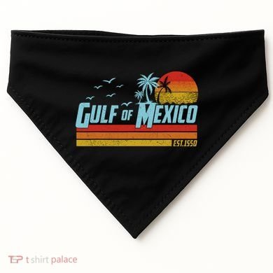 Gulf Of Mexico USA-Made Doggie Bandana