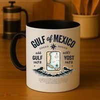 Gulf Of Mexico Since 1672 Historic Map 1672 Funny Tees Coffee Mug thumb 4
