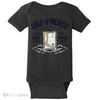 Gulf Of Mexico Since 1672 Historic Map 1672 Funny Tees Baby Bodysuit thumb 0