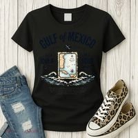 Gulf Of Mexico Since 1672 Historic Map 1672 Funny Tees Women's T-Shirt thumb 3