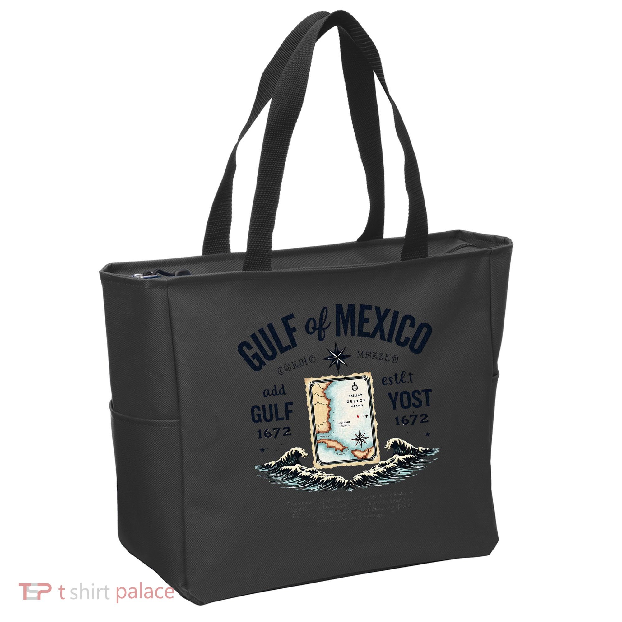 Gulf Of Mexico Since 1672 Historic Map 1672 Funny Tees Tote Bag