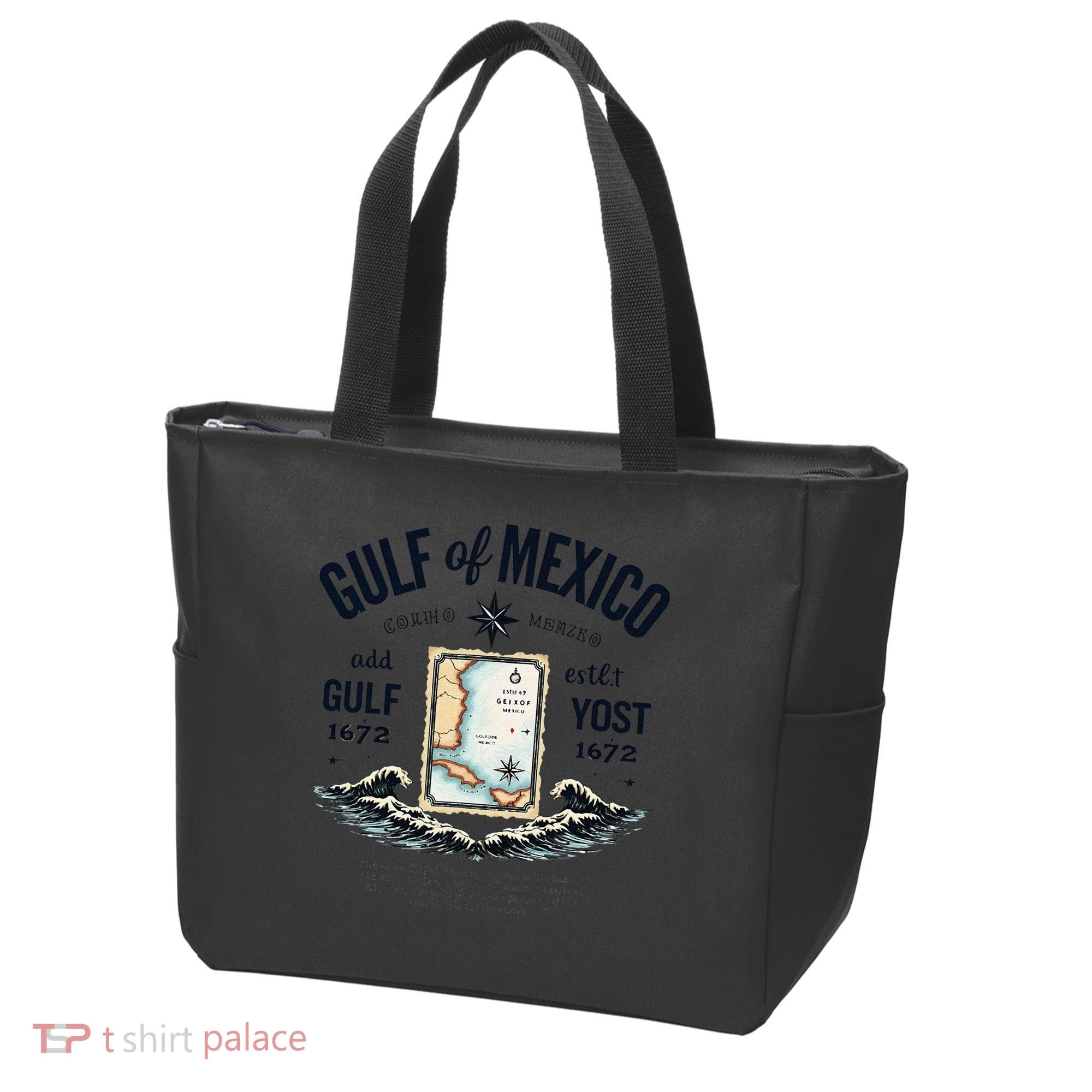 Gulf Of Mexico Since 1672 Historic Map 1672 Funny Tees Tote Bag