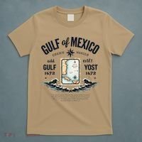 Gulf Of Mexico Since 1672 Historic Map 1672 Funny Tees T-Shirt thumb 5