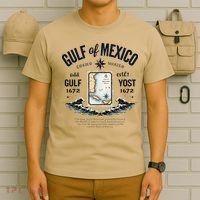 Gulf Of Mexico Since 1672 Historic Map 1672 Funny Tees T-Shirt thumb 6