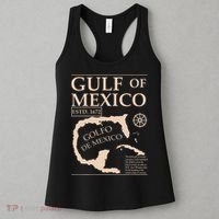 Gulf Of Mexico 1672 Historic Map Women's Tank Top thumb 3
