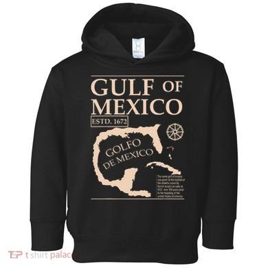 Gulf Of Mexico 1672 Historic Map Toddler Hoodie