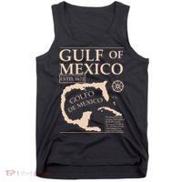 Gulf Of Mexico 1672 Historic Map Tank Top thumb 0