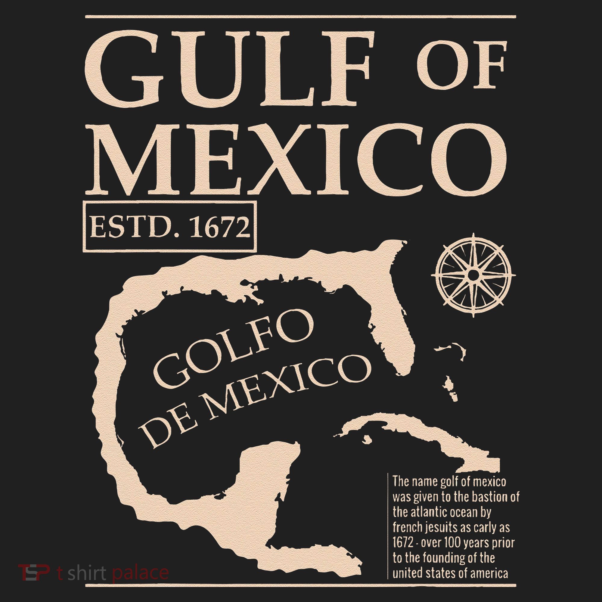 Gulf Of Mexico 1672 Historic Map Golf Towel