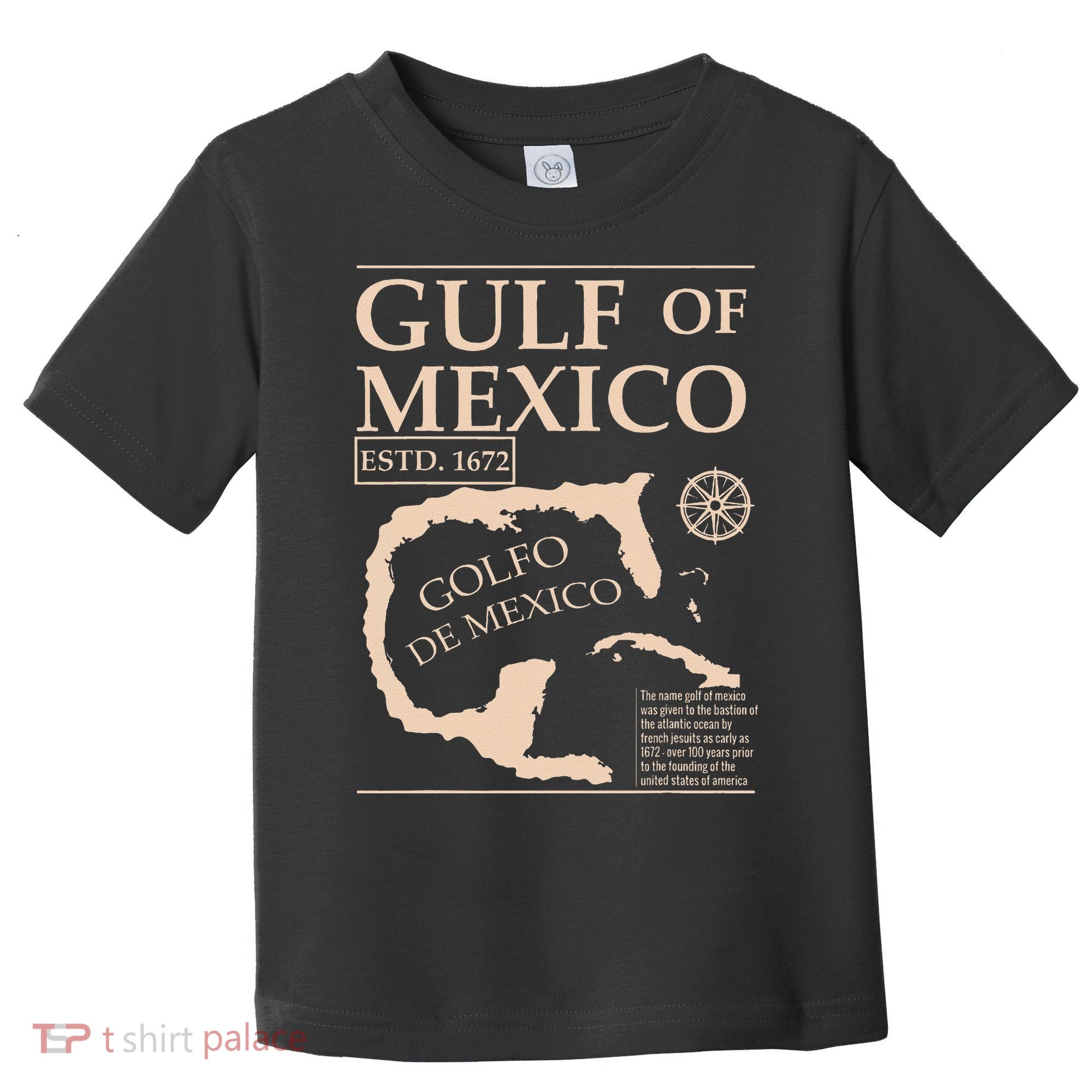 Gulf Of Mexico 1672 Historic Map Toddler T-Shirt