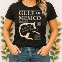 Gulf Of Mexico 1672 Historic Map Women's T-Shirt thumb 2