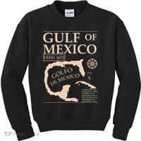 Gulf Of Mexico 1672 Historic Map Kids Sweatshirt thumb 0