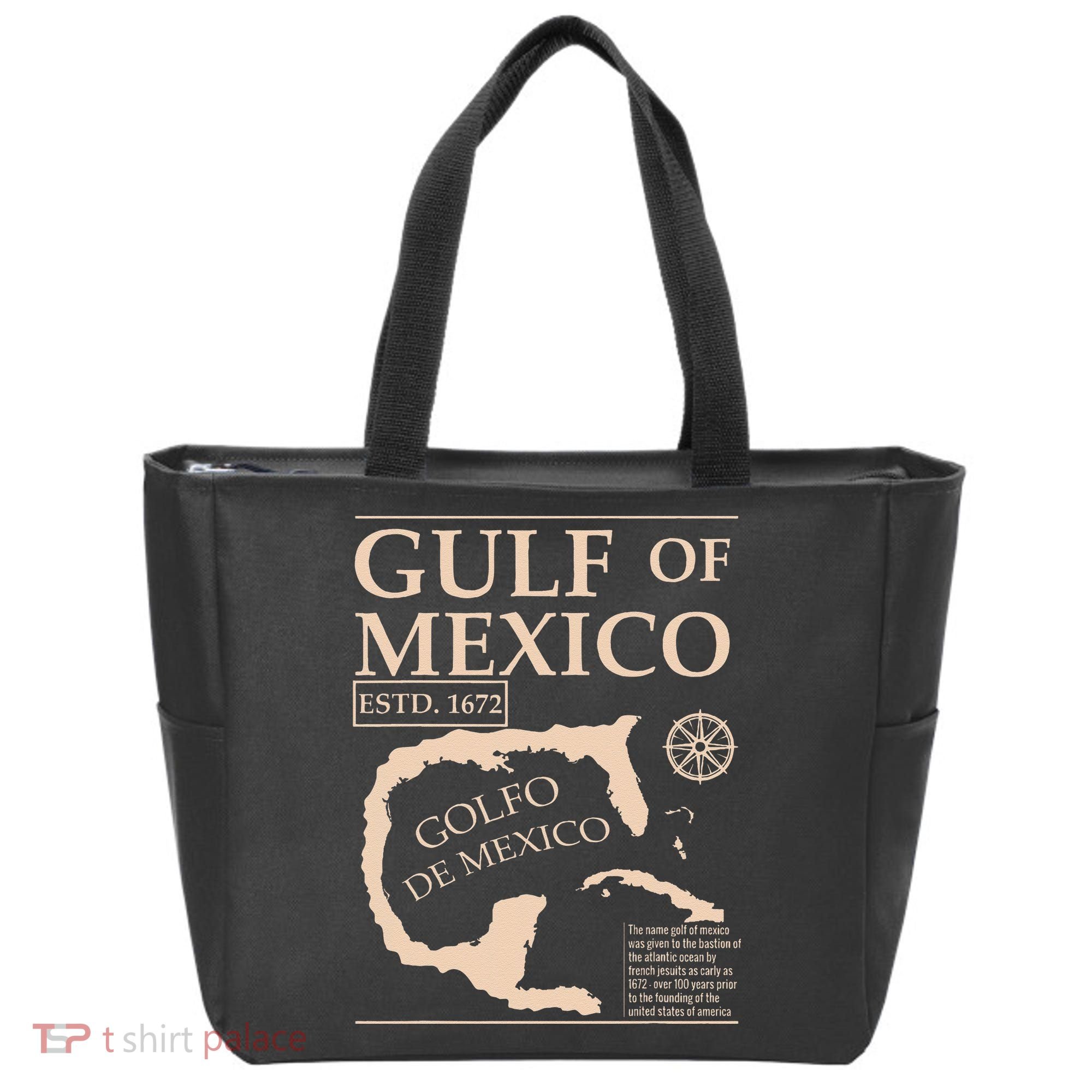 Gulf Of Mexico 1672 Historic Map Tote Bag