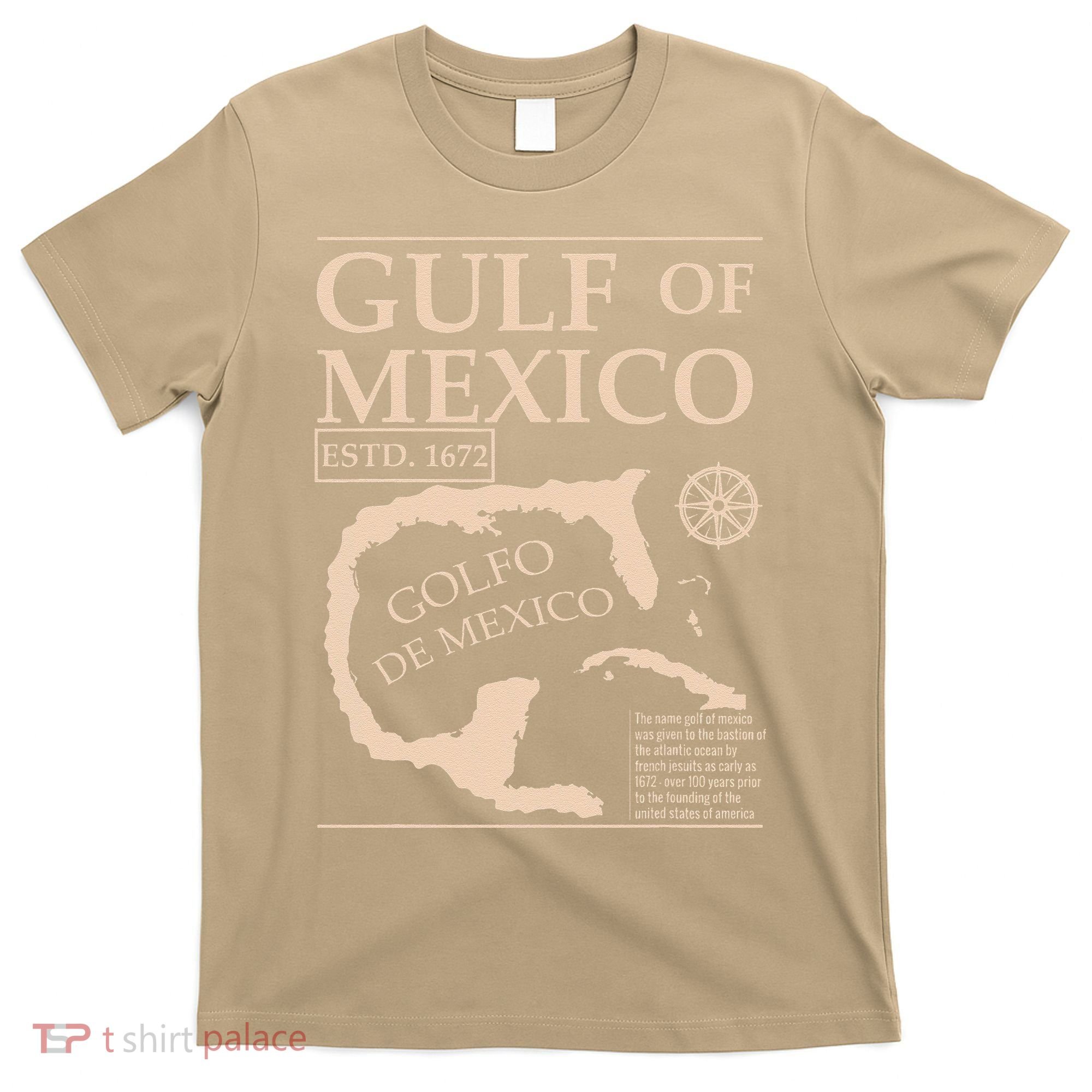 Gulf Of Mexico 1672 Historic Map T-Shirt