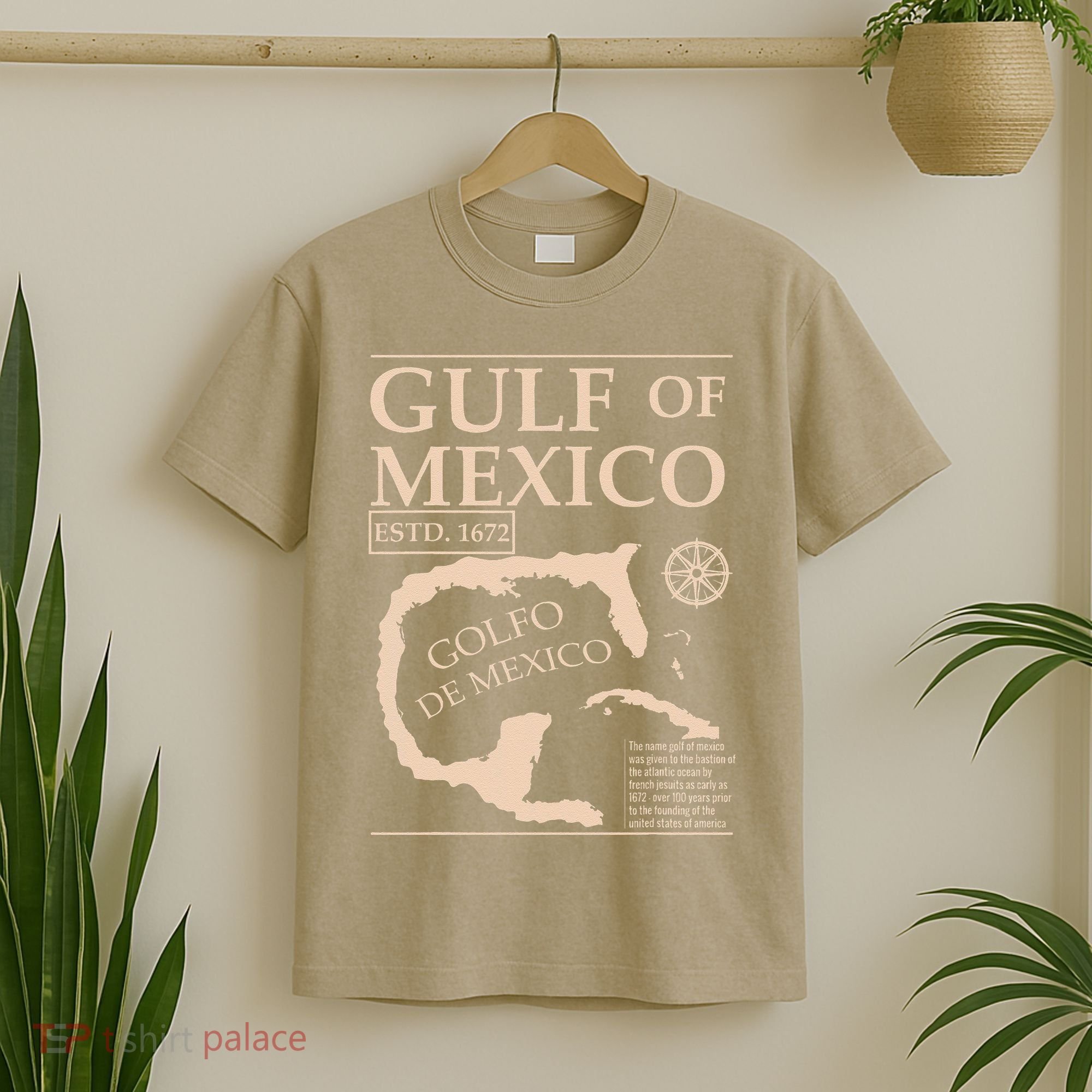 Gulf Of Mexico 1672 Historic Map T-Shirt