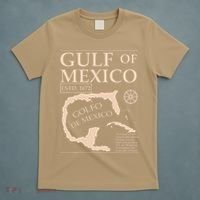 Gulf Of Mexico 1672 Historic Map T-Shirt thumb 5