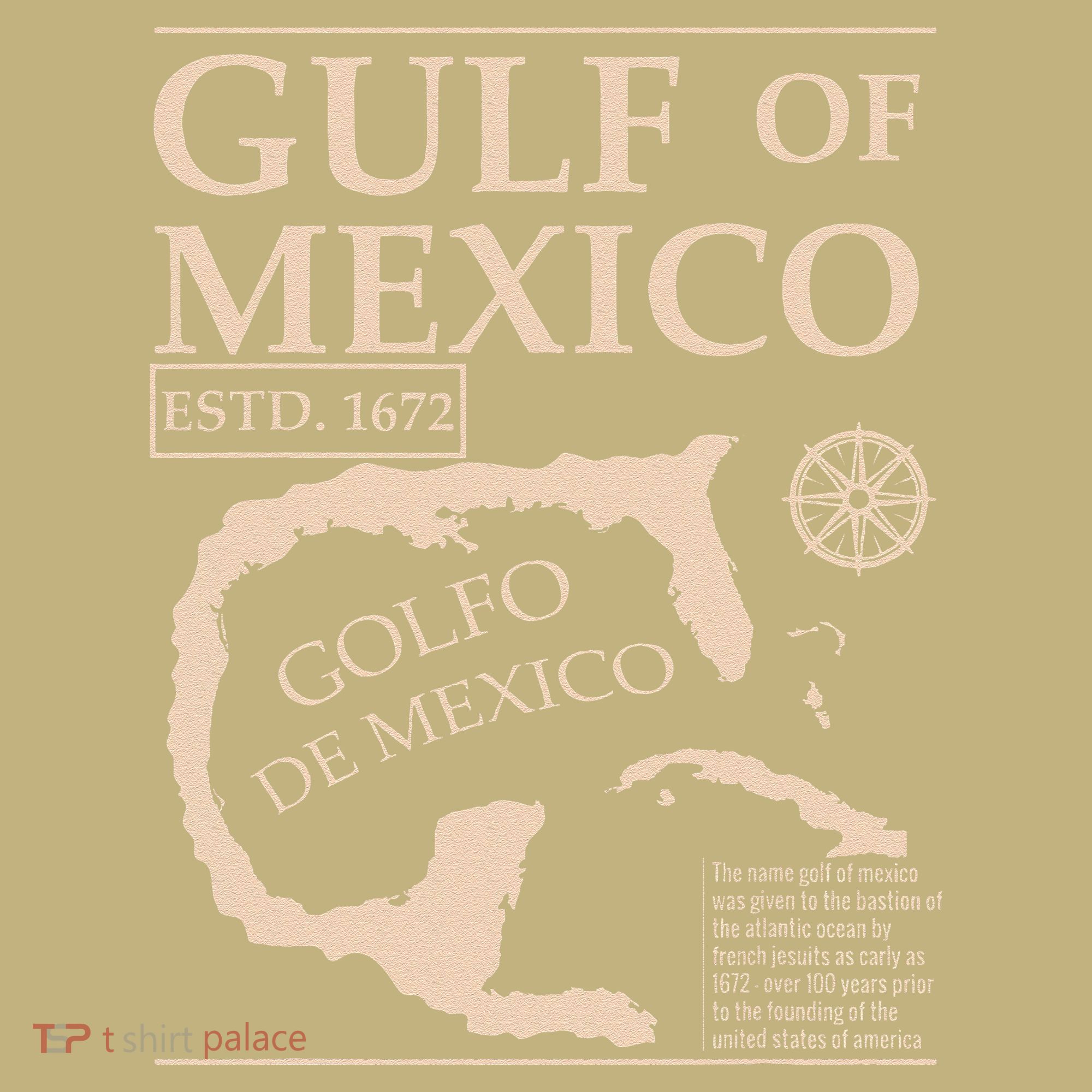Gulf Of Mexico 1672 Historic Map T-Shirt