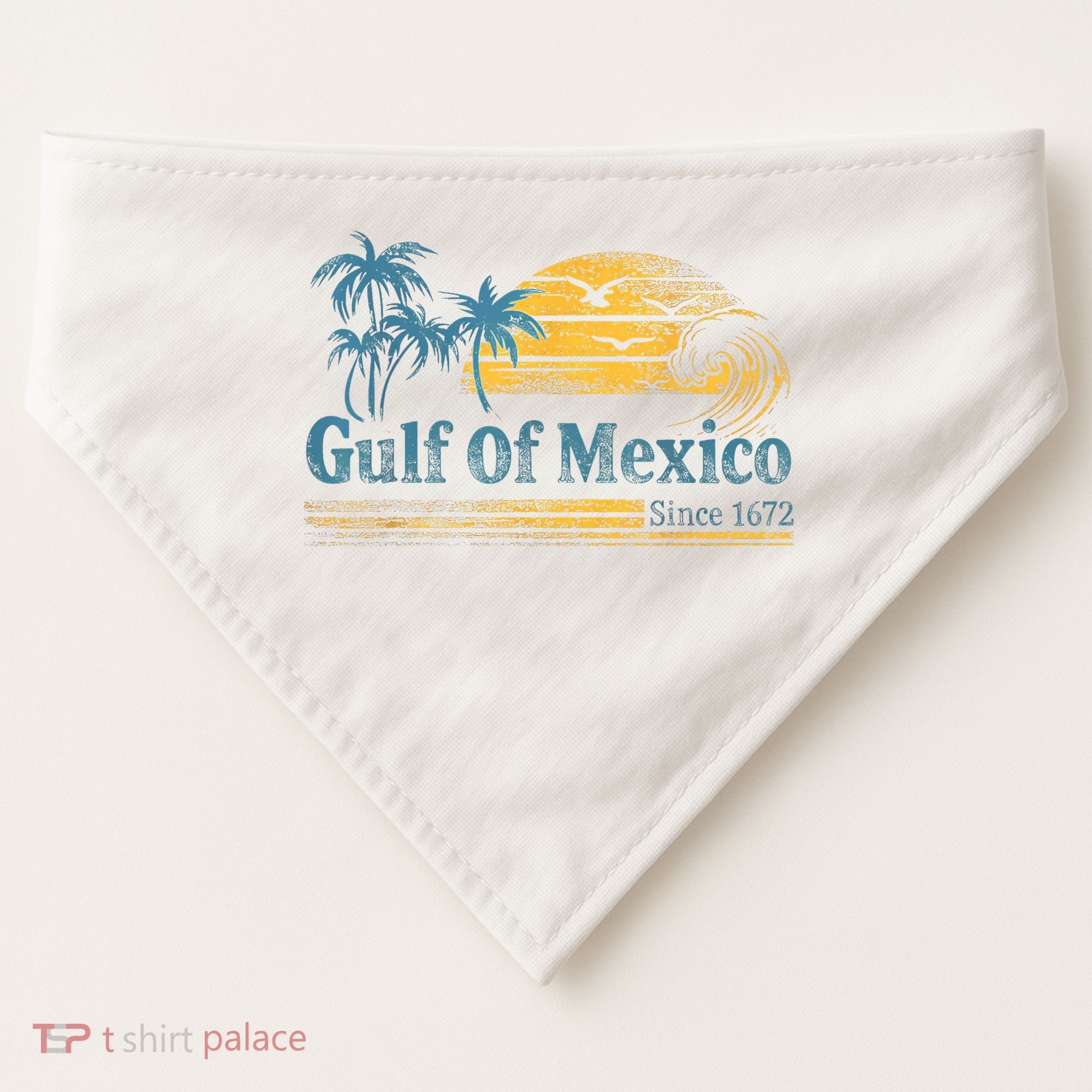 Gulf Of Mexico USA-Made Doggie Bandana