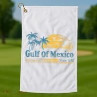 Gulf Of Mexico Golf Towel thumb 1