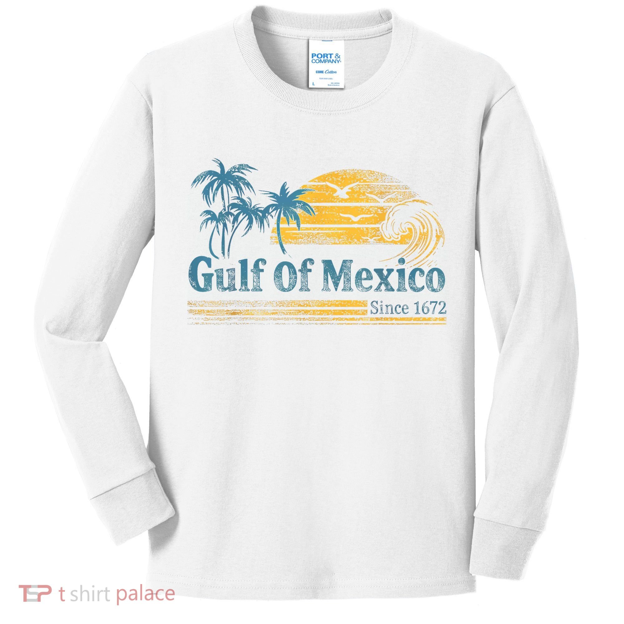 Gulf Of Mexico Kids Long Sleeve Shirt