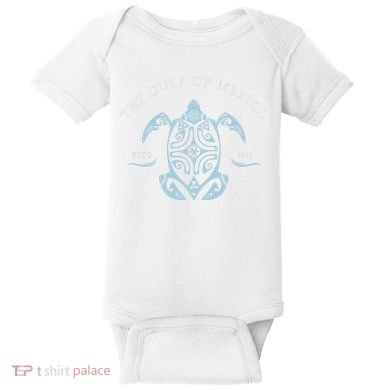 Gulf Of Mexico Turtle Baby Bodysuit