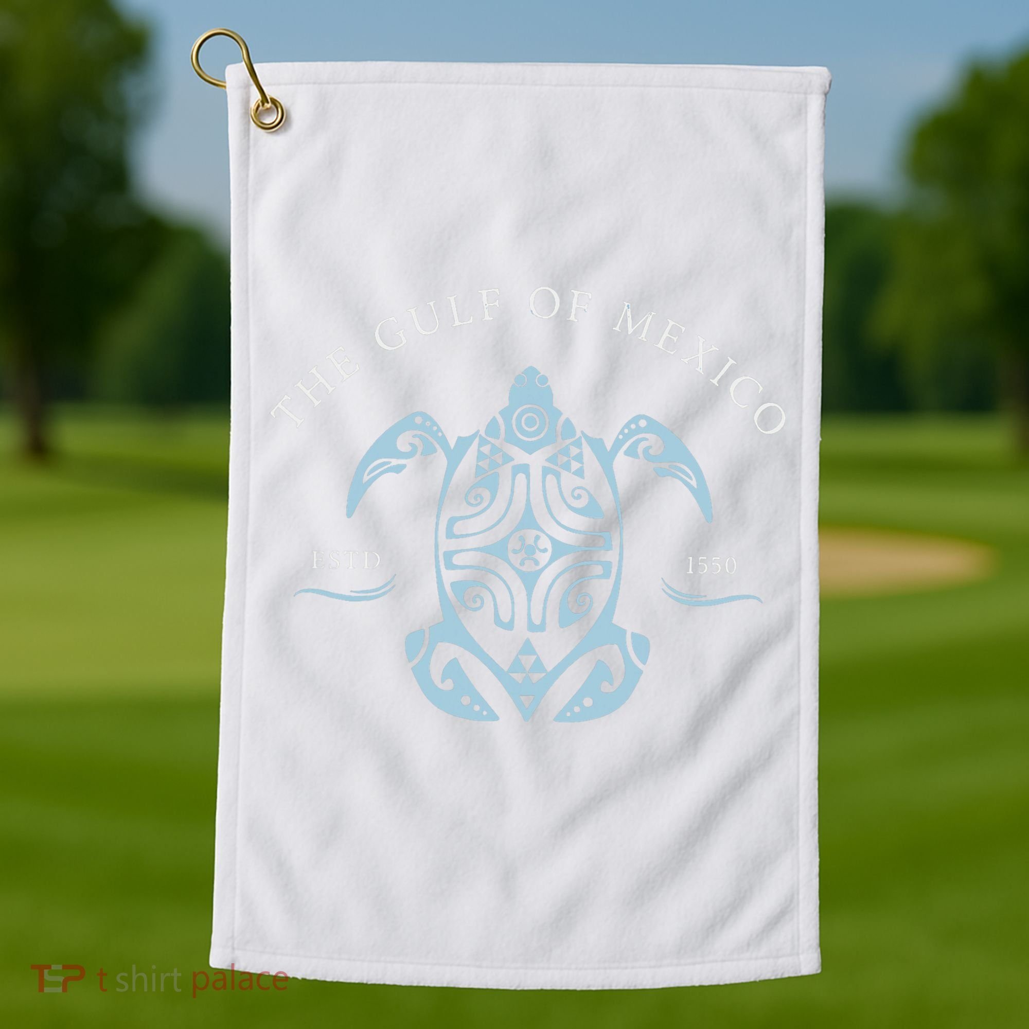 Gulf Of Mexico Turtle Golf Towel