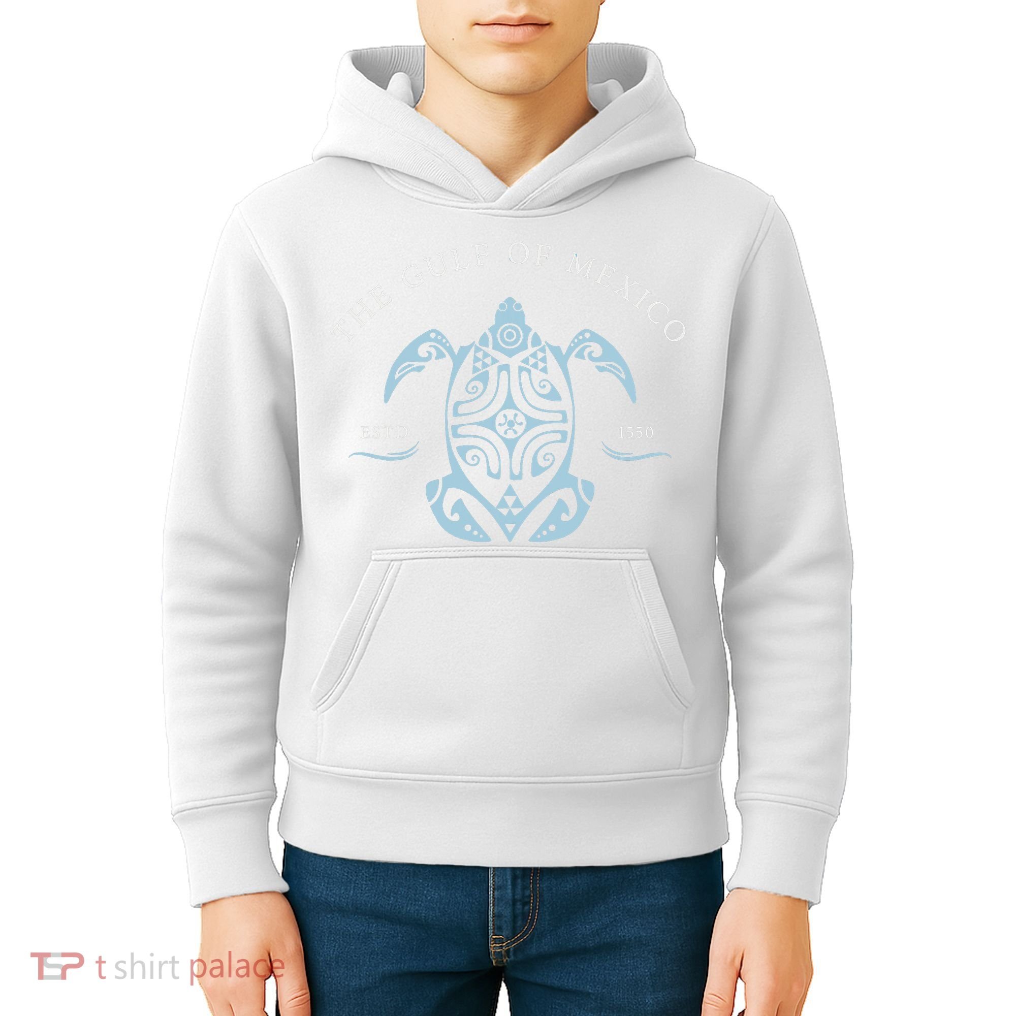 Gulf Of Mexico Turtle Kids Hoodie