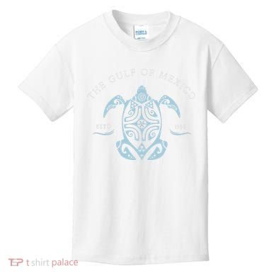 Gulf Of Mexico Turtle Kids T-Shirt