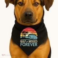 Gulf Of Mexico Forever Wave Surfing Tropical USA-Made Doggie Bandana thumb 1