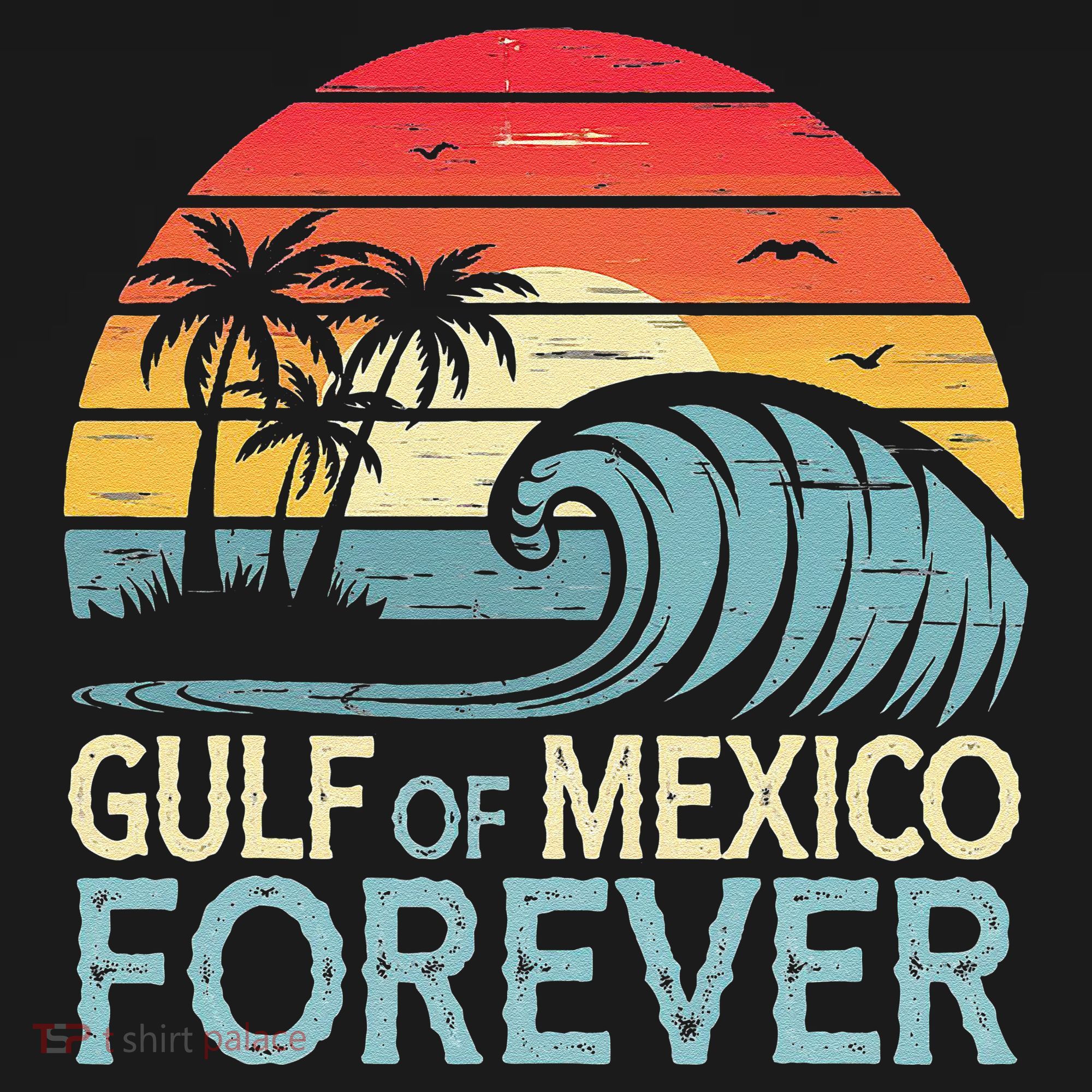Gulf Of Mexico Forever Wave Surfing Tropical Apron