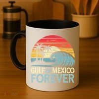 Gulf Of Mexico Forever Wave Surfing Tropical Coffee Mug thumb 4