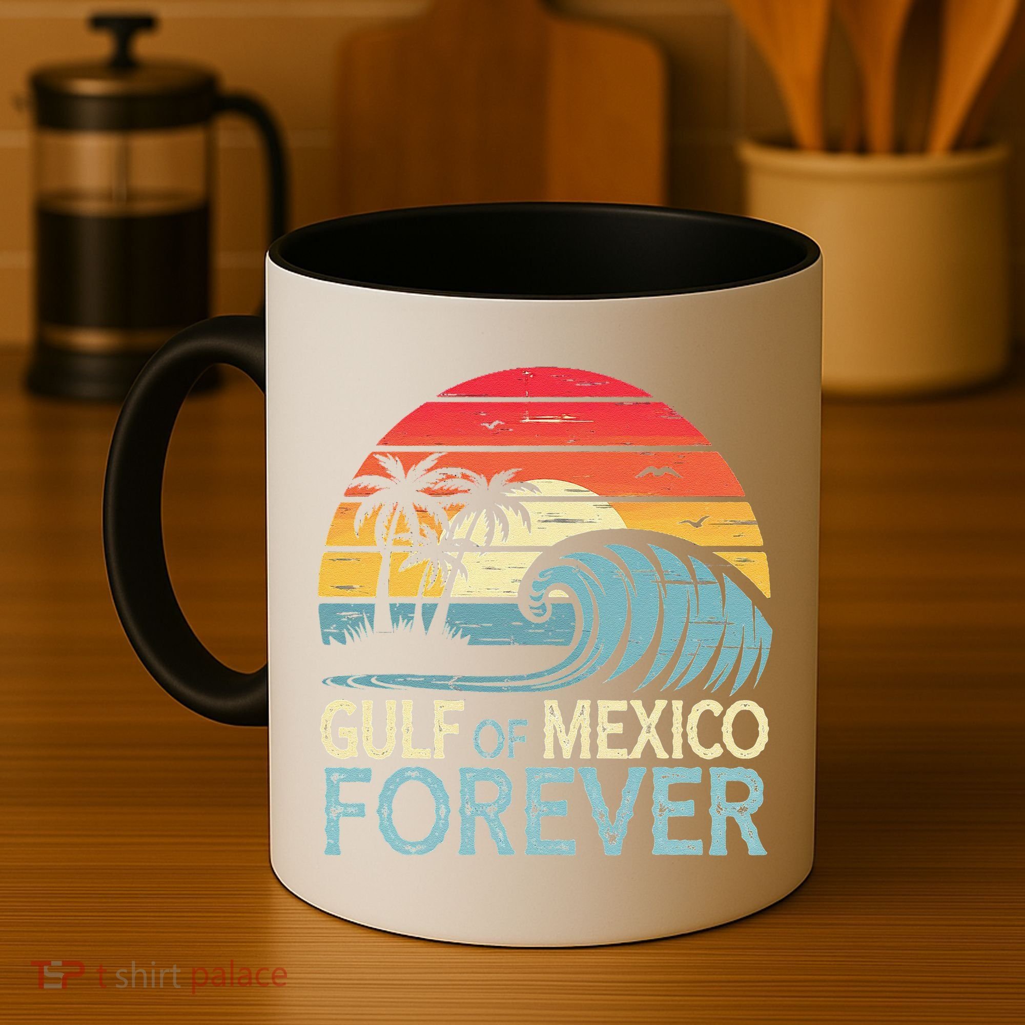 Gulf Of Mexico Forever Wave Surfing Tropical Coffee Mug