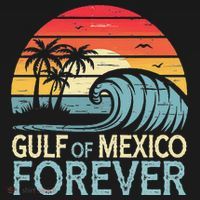 Gulf Of Mexico Forever Wave Surfing Tropical Coaster thumb 2