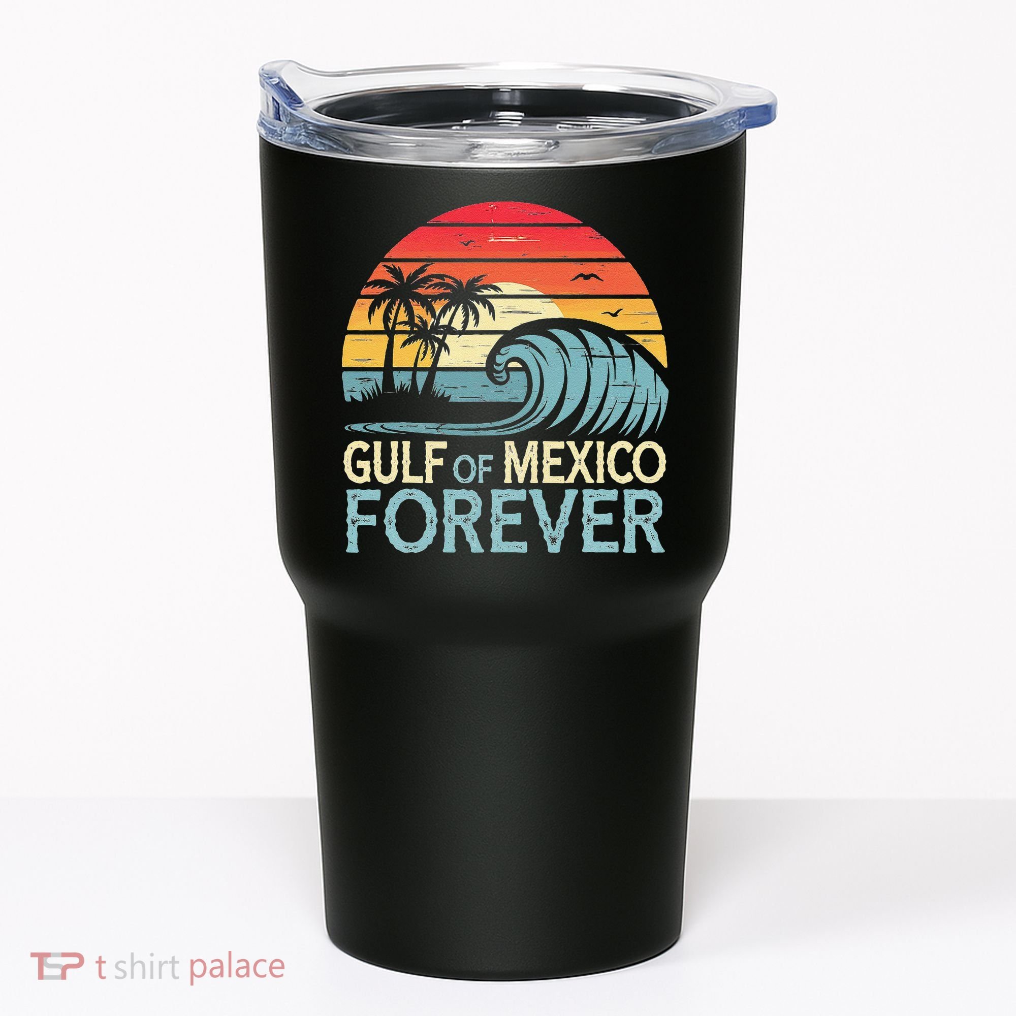 Gulf Of Mexico Forever Wave Surfing Tropical Tumbler