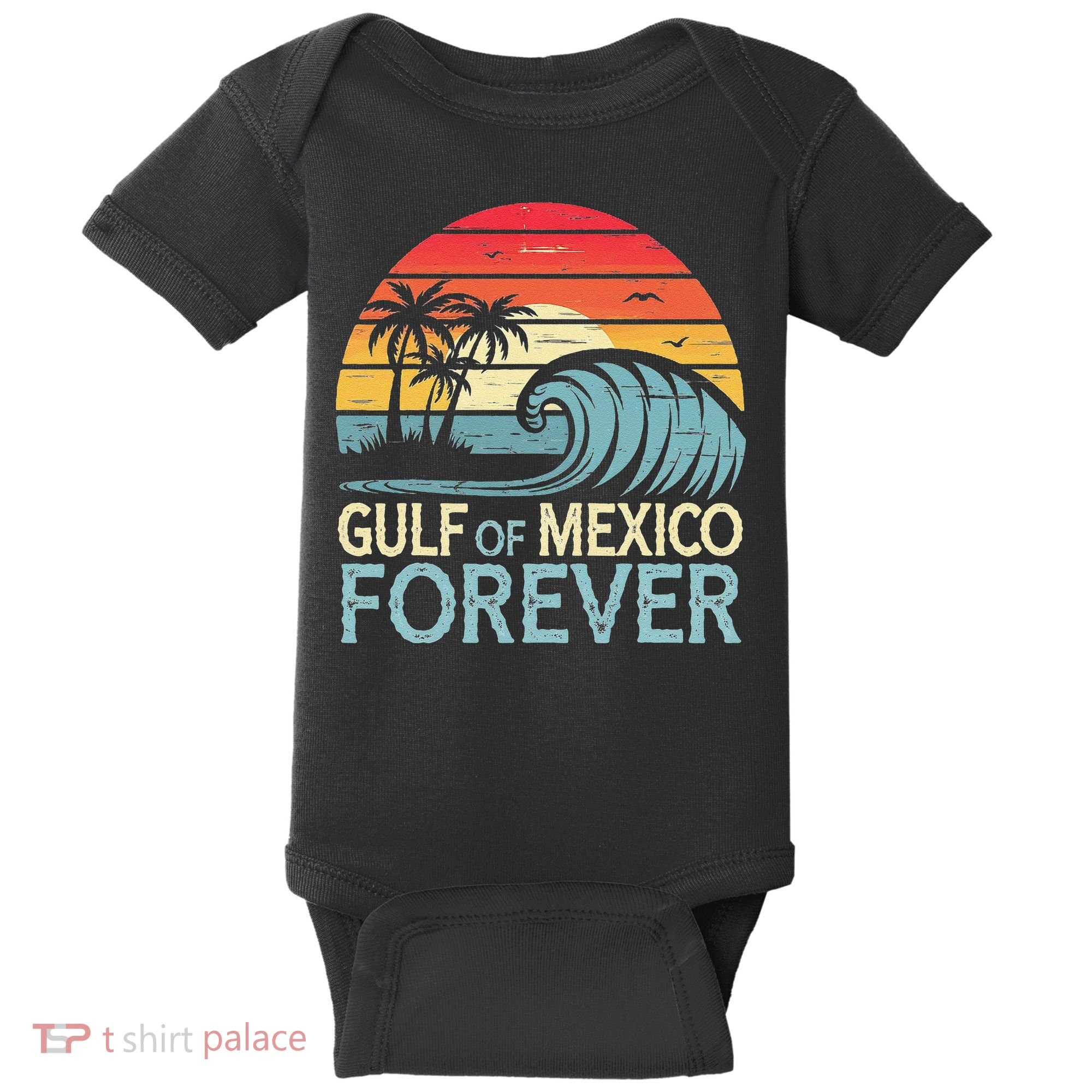 Gulf Of Mexico Forever Wave Surfing Tropical Baby Bodysuit