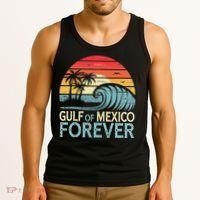 Gulf Of Mexico Forever Wave Surfing Tropical Tank Top thumb 3