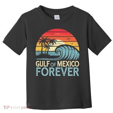 Gulf Of Mexico Forever Wave Surfing Tropical Toddler T-Shirt