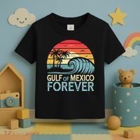 Gulf Of Mexico Forever Wave Surfing Tropical Toddler T-Shirt thumb 3