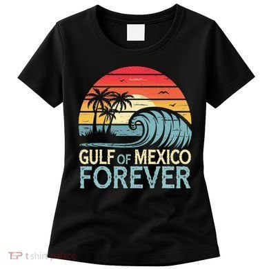 Gulf Of Mexico Forever Wave Surfing Tropical Women's T-Shirt