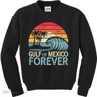 Gulf Of Mexico Forever Wave Surfing Tropical Kids Sweatshirt thumb 0