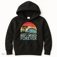Gulf Of Mexico Forever Wave Surfing Tropical Kids Hoodie thumb 0