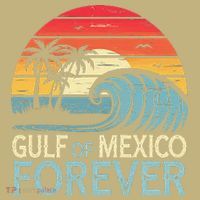 Gulf Of Mexico Forever Wave Surfing Tropical Kids T-Shirt thumb 2