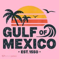 Gulf Of Mexico Est. 1550 Tropical Beach Travel Souvenir Coaster thumb 2