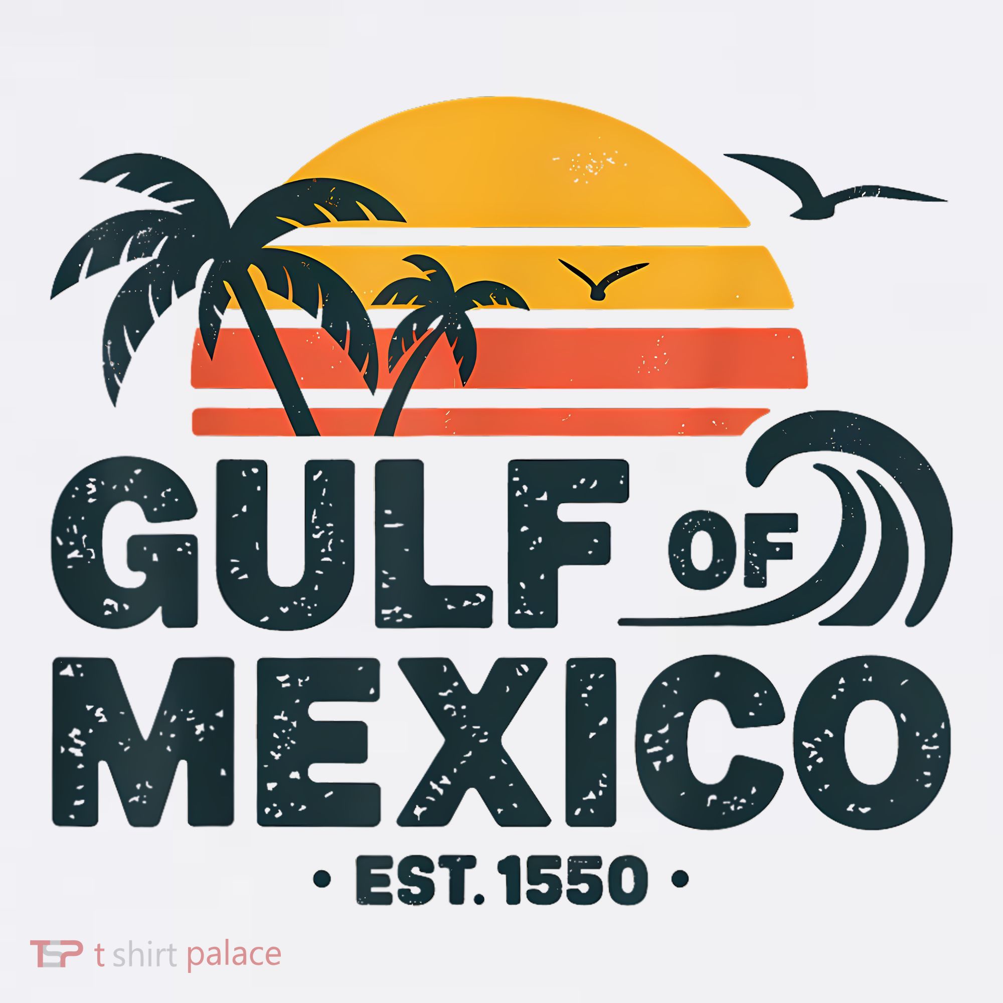 Gulf Of Mexico Est. 1550 Tropical Beach Travel Souvenir Sweatshirt