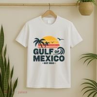 Gulf Of Mexico Est. 1550 Tropical Beach Travel Souvenir T-Shirt thumb 2