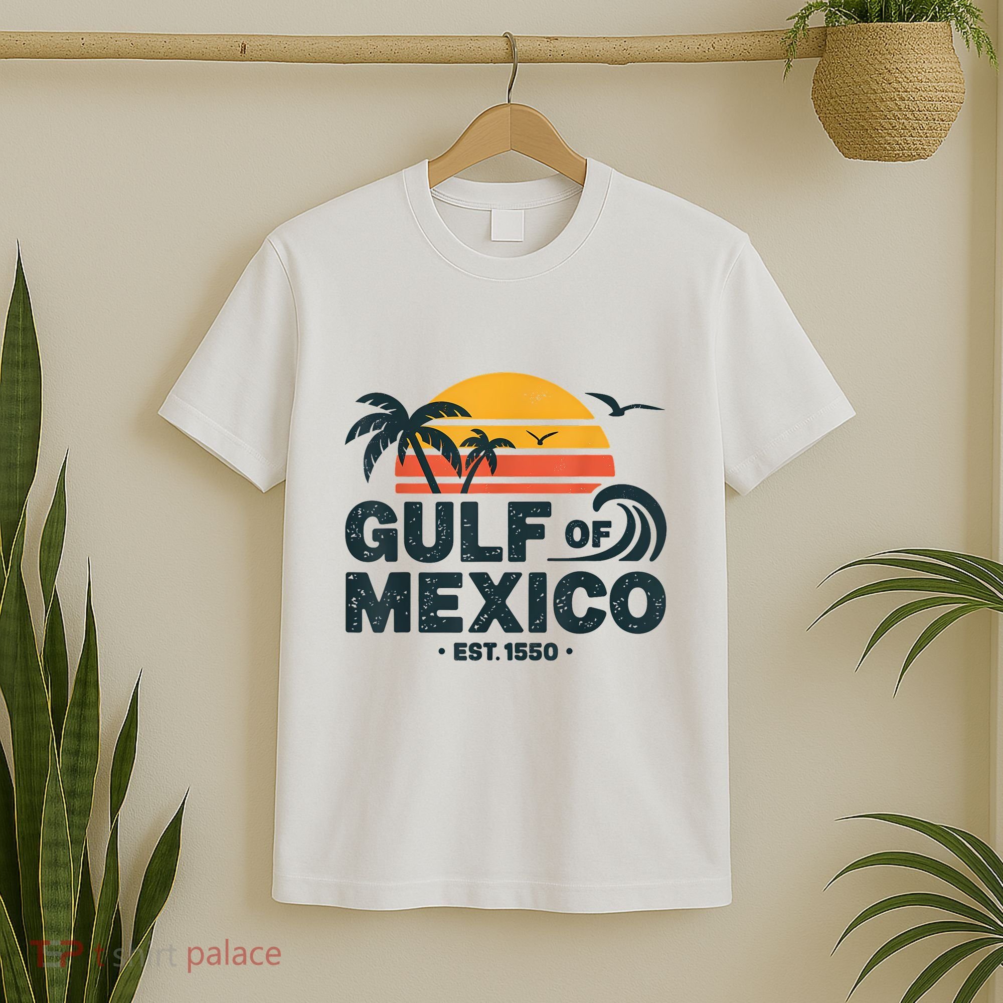 Gulf Of Mexico Est. 1550 Tropical Beach Travel Souvenir T-Shirt