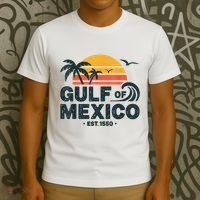 Gulf Of Mexico Est. 1550 Tropical Beach Travel Souvenir T-Shirt thumb 3