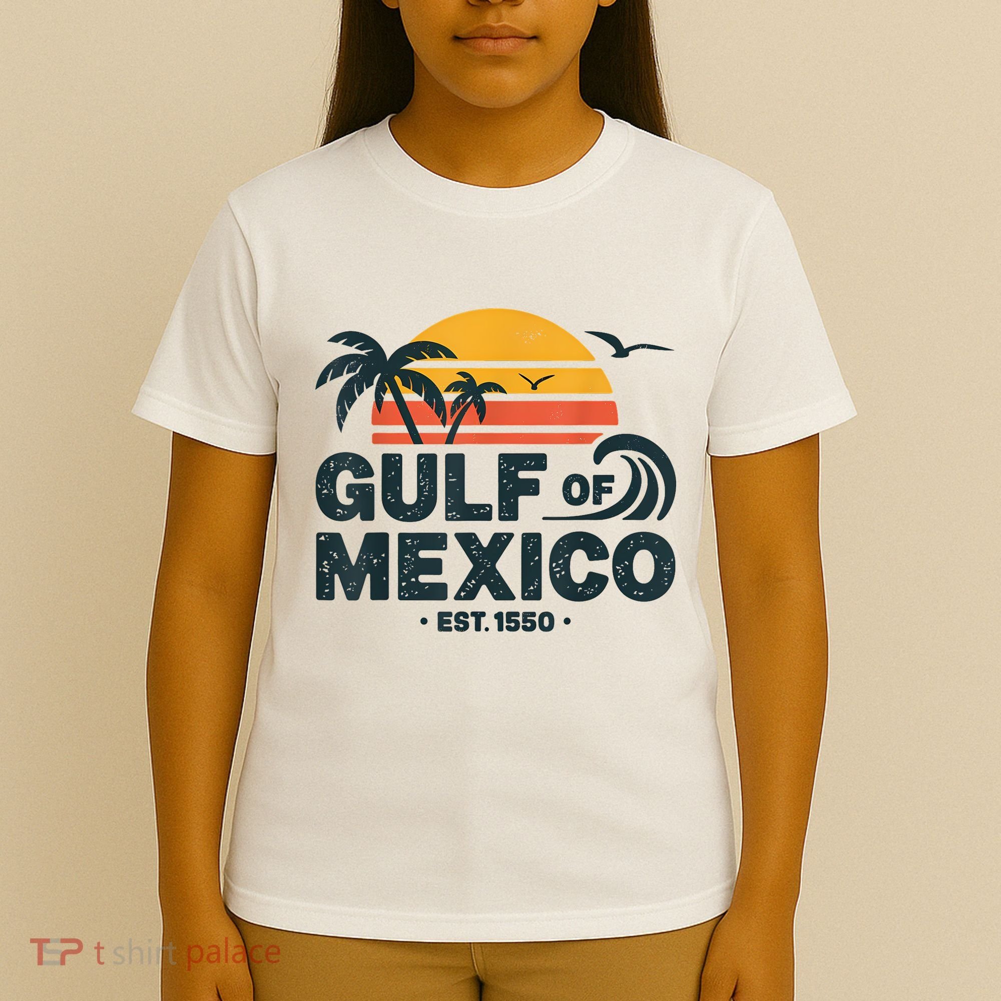 Gulf Of Mexico Est. 1550 Tropical Beach Travel Souvenir T-Shirt
