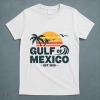 Gulf Of Mexico Est. 1550 Tropical Beach Travel Souvenir T-Shirt thumb 5