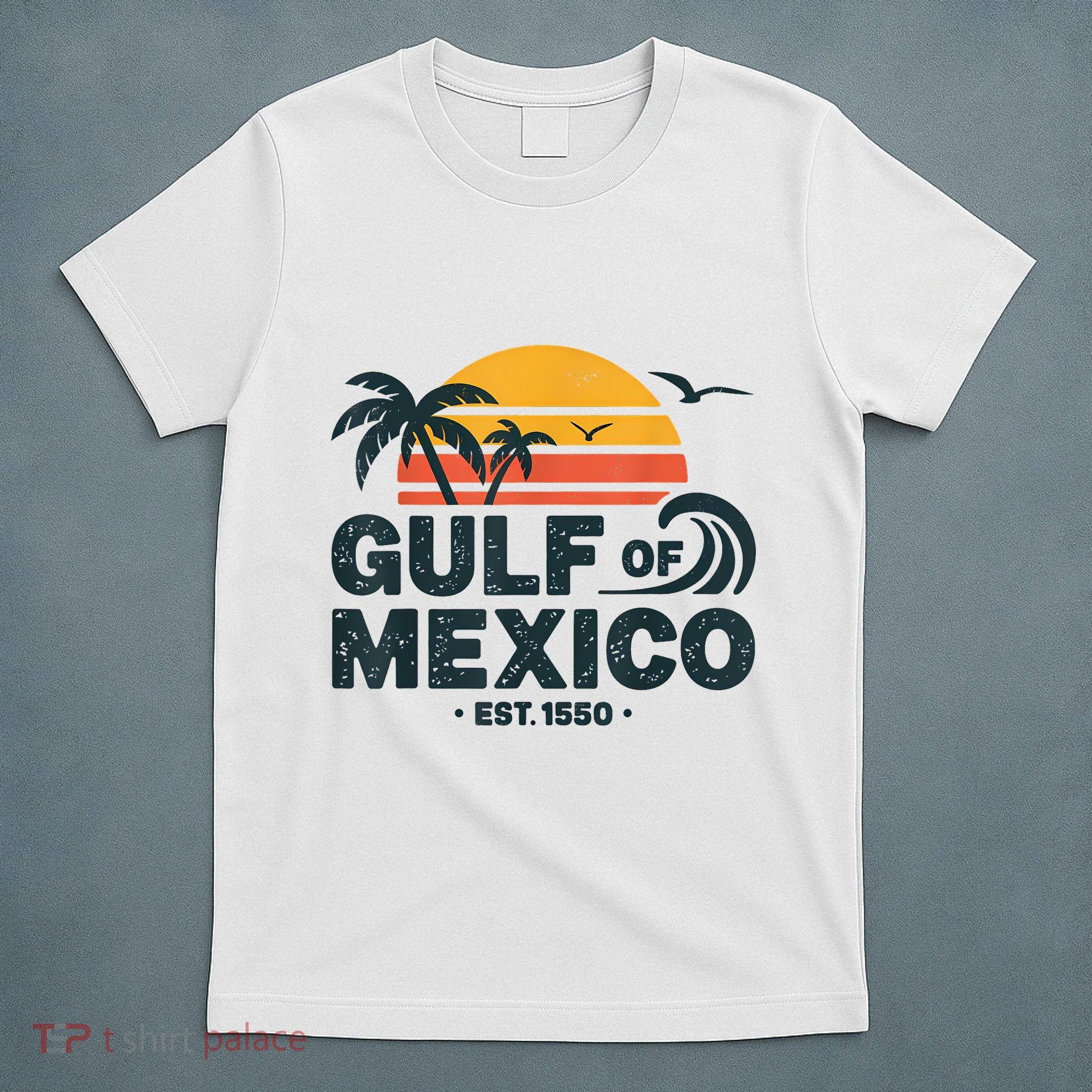 Gulf Of Mexico Est. 1550 Tropical Beach Travel Souvenir T-Shirt