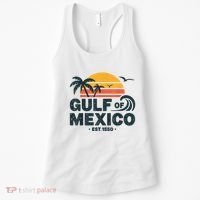 Gulf Of Mexico Est. 1550 Tropical Beach Travel Souvenir Women's Tank Top thumb 0